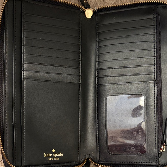 Kate Spade Black Textured Wallet - Picture 3 of 3